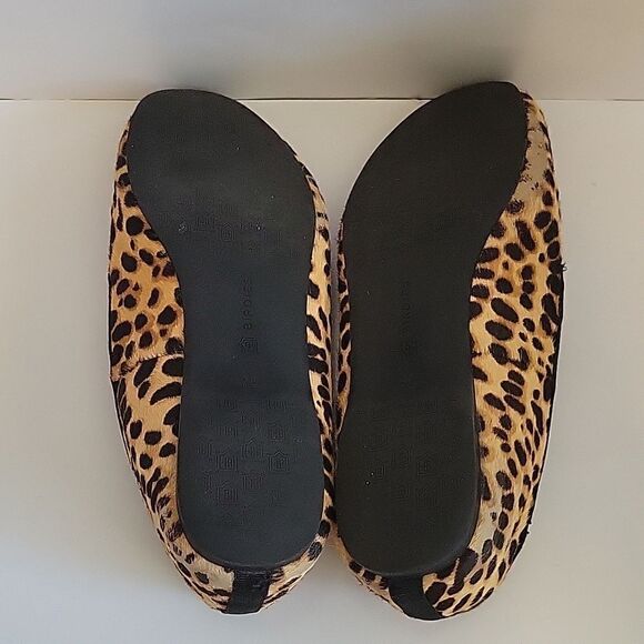 BIRDIES The Starling Leopard Print Flat Shoes Calf Hair Sz 7. 5  Cheetah - Picture 6 of 16